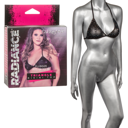 Radiance Plus Size Triangle Bikini Top - A Flattering and Stylish Swimwear Option for Curvy Women - Adult Naughty Store