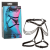 Euphoria Collection Plus Size Multi Chain Thigh Harness - Sensual Pleasure Enhancer for All Genders - Model X1 - Black - Adult Naughty Store