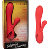 California Dreaming Palisades Passion - Heated Rabbit Vibrator for Mind-Blowing Clitoral Stimulation - Model PD-1234 - Women's Pleasure Toy - Red - Adult Naughty Store