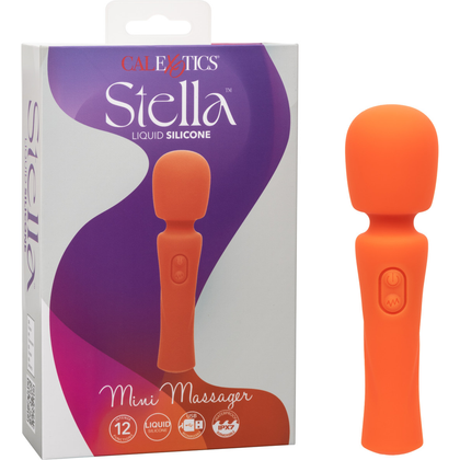 Stella Liquid Silicone Mini Massager - Superior Performance Vibrator | Model LSV-12 | Unisex | Full Body Stimulation | Deep Blue