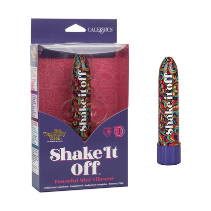 Naughty Bits Shake It Off Powerful Mini Vibrator - Compact and Sensational Pleasure for All Genders - Model NB-500 - Intense Stimulation for Unforgettable Moments - Sleek Black - Adult Naughty Store