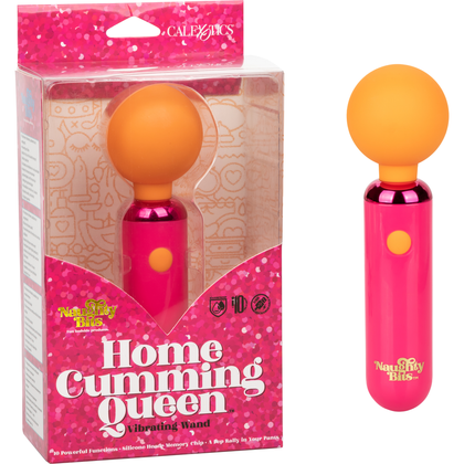 Naughty Bits Home Cumming Queen Vibrating Wand - Powerful Personal Massager for Intense Pleasure - Model QW-10 - For All Genders - Designed for Clitoral Stimulation - Deep Purple - Adult Naughty Store