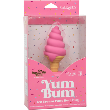 Introducing the Sensualicious Pleasure Plug - Model YB-ICCBP: The Ultimate Ice Cream Cone Butt Plug for Sensual Delights! - Adult Naughty Store