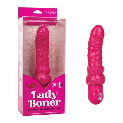 Naughty Bits Lady Boner Bendable Personal Vibrator - The Ultimate Pleasure Companion for Intense Satisfaction - Adult Naughty Store