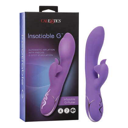 Insatiable G Inflatable G-Flutter - The Ultimate Pleasure Experience for Women, Vibrating G-Spot Stimulator, Model G-Flutter 5000, Intense Pleasure, Pink - Adult Naughty Store