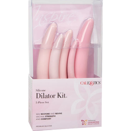 Inspire Silicone Dilator 5-Piece Set - Premium Pink Gradual Dilation Kit for Enhanced Intimate Experiences and Sexual Health