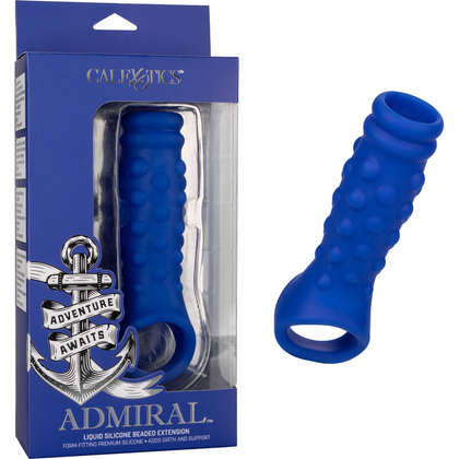 Admiral Liquid Silicone Beaded Extension - The Ultimate Pleasure Enhancer for Men, Intensify Your Intimate Moments with Model XE-500, Designed for Enhanced Girth and Arousal, Scrotum Strap fo - Adult Naughty Store