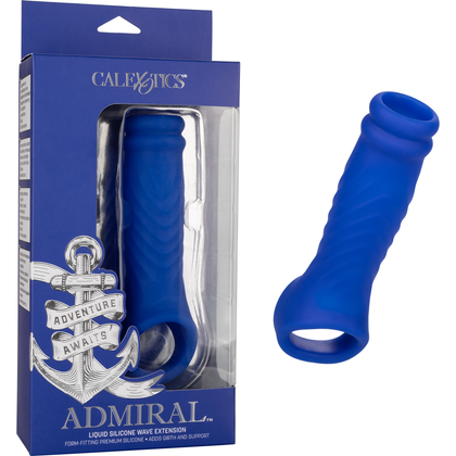 Admiral Liquid Silicone Wave Extension - The Ultimate Pleasure Enhancer for Men - Model A1234 - Intensify Your Experience and Explore New Depths - Black - Adult Naughty Store