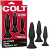 Colt Silicone Anal Trainer Kit - The Ultimate Pleasure Journey for Men in Sensual Black - Adult Naughty Store