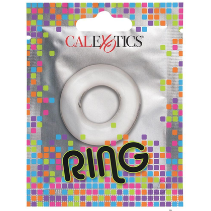 Introducing the Sensual Pleasures Foil Pack Ring - Clear (Prepack of 24) by Pleasure Delights - Adult Naughty Store