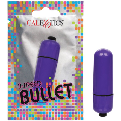 Introducing the Sensual Pleasures Foil Pack 3-Speed Bullet - Purple (Prepack of 24) - The Ultimate Pleasure Companion!