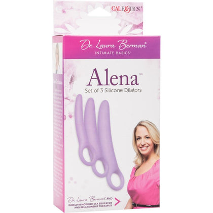 Dr. Laura Berman Alena Set of 3 Silicone Dilators - Vaginal Muscle Revitalization Kit for Women - Graduated Sizes for Gentle Dilation - Finger Loop for Easy Insertion - Intensify Sensation wi - Adult Naughty Store