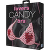 Sweetheart Delight: Candy Heart Bra - A Tempting Treat for Lovers! - Adult Naughty Store