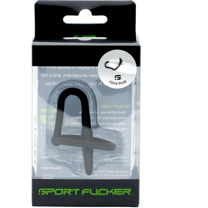 Sport Fucker Silicone Cock Plug - Model CF-001: Ultimate Male Pleasure Enhancer for Intense Stimulation - Black