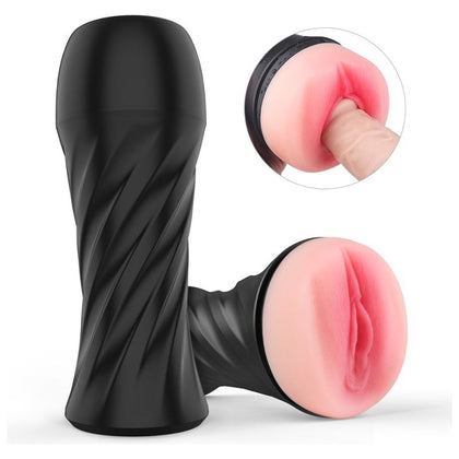 Introducing the Exquisite Pleasure Enhancer: Marcus Stroker MS-2000 - The Ultimate Male Masturbator for Sensual Bliss in Black