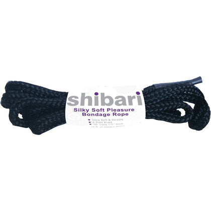 Shibari Silk Seduction Bondage Rope - 5m Black: The Ultimate Sensory Experience for Alluring Pleasure