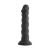 Sensual Pleasures SCB-21 Spiral Cock Black Silicone Dildo: The Ultimate Gender-Inclusive Pleasure for Deep Penetration and Sensational Stimulation - Adult Naughty Store