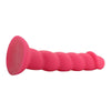 Sensual Delights: Pink Spiral Cock SC-21 Silicone Dildo for Exquisite Pleasure - Adult Naughty Store