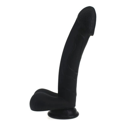 Introducing the Intimate Pleasures™ RCB-21B Realistic Cock with Balls - Black - Unleash Sensual Satisfaction and Pleasure