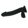 Introducing the Intimate Pleasures™ RCB-21B Realistic Cock with Balls - Black - Unleash Sensual Satisfaction and Pleasure - Adult Naughty Store