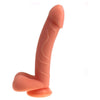 SensualSilicone Realistic Cock w Balls - Model RS-21: The Ultimate Pleasure Delight for All Genders, Flesh-Colored - Adult Naughty Store