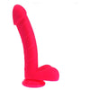 Introducing the SensaToys Pink Pleasure Realistic Cock with Balls - Model X123 - Female G-Spot Stimulation - Pink - Adult Naughty Store