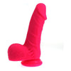 Introducing the Luxe Pleasure Pro Pink Pedro Thick Realistic Dildo - Model PTC-001 - For Sensual Stimulation - Women's Pleasure - Pink - Adult Naughty Store