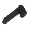 Sensual Pleasure Delight: Luxurious Silicone Black Cock with Balls - Model X3 - All-Gender Intimate Stimulation - Jet Black - Adult Naughty Store