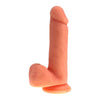 Introducing the PleasureXpert Sensual Pleasures D19 Silicone Cock with Suction Base | Realistic Flesh | For Him & Her - Adult Naughty Store