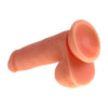 Introducing the PleasureXpert Sensual Pleasures D19 Silicone Cock with Suction Base | Realistic Flesh | For Him & Her - Adult Naughty Store