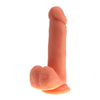 Introducing the PleasureXpert Sensual Pleasures D19 Silicone Cock with Suction Base | Realistic Flesh | For Him & Her - Adult Naughty Store