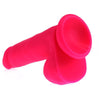 Sensual Pleasure Co. Pink Silicone Model X-19 Large Realistic Dildo for Unisex Pleasure in Pink - Adult Naughty Store