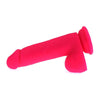 Sensual Pleasure Co. Pink Silicone Model X-19 Large Realistic Dildo for Unisex Pleasure in Pink - Adult Naughty Store