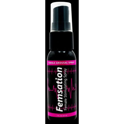 Femsation Max Strength Female Stimulating Spray - Clitoral Sensation Amplifier - 1oz Bottle - Women's Pleasure Enhancer - Intense Tingling Formula - Pink