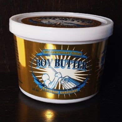 Boy Butter Gold Personal Lubricant - 10th Anniversary Edition - Coconut Oil Based Formula - Model BBG-16 - Unisex - Intimate Pleasure - Metallic Gold