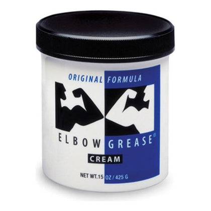 Elbow Grease Original Cream Lubricant 15 ounces Jar - Premium Sensual Enhancement for Intimate Pleasure - Adult Naughty Store