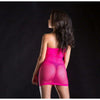 Beverly Hills Naughty Girl Lingerie: Seductive Dark Pink Tube Dress - Model NGTD-001 - Women's One Size - Unveil Your Desires!