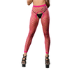 Beverly Hills Naughty Girl Mesh Crotchless Leggings - Seductive Pink O/S