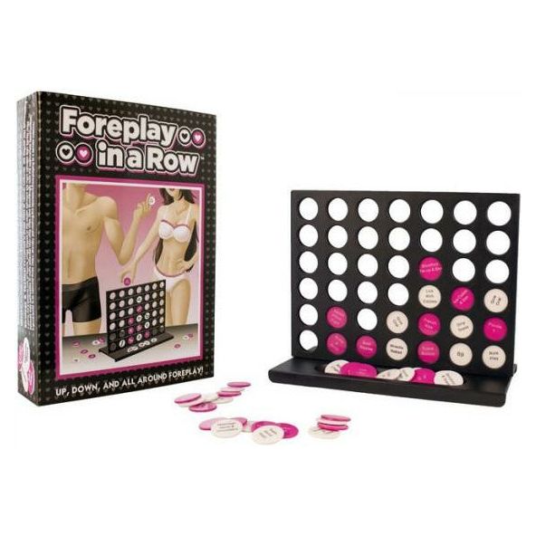 Introducing the Sensation Seekers Foreplay In A Row Connection Game - The Ultimate Intimate Connection Experience for Couples!
