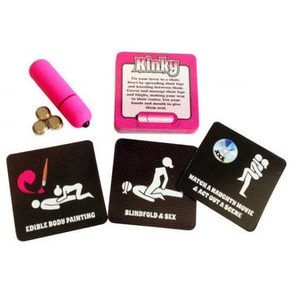 Introducing the Kinky Vibrations Adult Game with Bullet Vibrator - Model KV-25X! - Adult Naughty Store