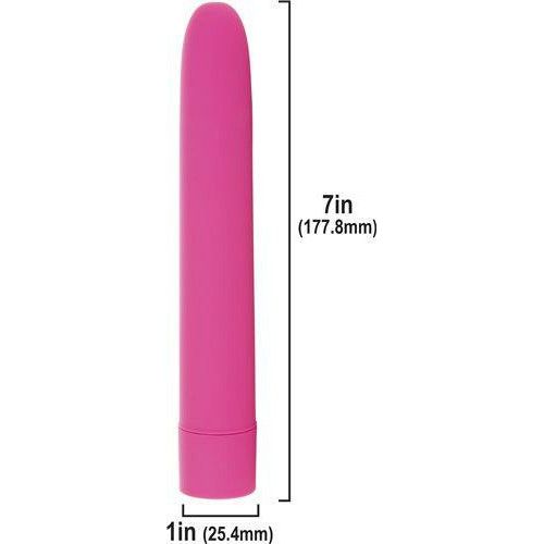 BMS Enterprises Powerbullet Eezy Pleezy 7in Vibrator Pink - The Ultimate Pleasure Companion for All Genders and Sensual Delights