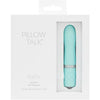 Pillow Talk Flirty Vibe - Teal Blue Swarovski Crystal Edition - Powerful Silicone Rechargeable Vibrator for Women - Clitoral Stimulation
