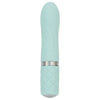 Pillow Talk Flirty Vibe - Teal Blue Swarovski Crystal Edition - Powerful Silicone Rechargeable Vibrator for Women - Clitoral Stimulation