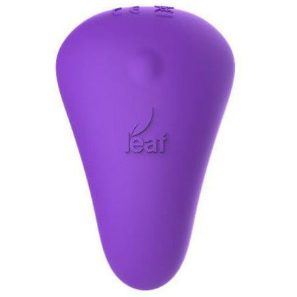 BMS Enterprise Leaf+ Spirit Plus Panty Vibe with Remote Control - Powerful Purple Silicone Panty Vibrator for Women's Intimate Pleasure