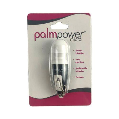 BMS Enterprises Palm Power Micro Massager Key Chain - PPM-1001 - Unisex - Compact Vibrating Pleasure Device for On-the-Go Stimulation - Intense Vibration - Long Battery Life - Black