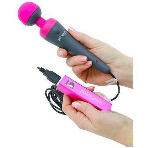 BMS Enterprise Palm Power Plug & Play Fuchsia Pink Body Massager - Model PP-2021 - Intense Relaxation for All Genders - Full Body Pleasure Experience