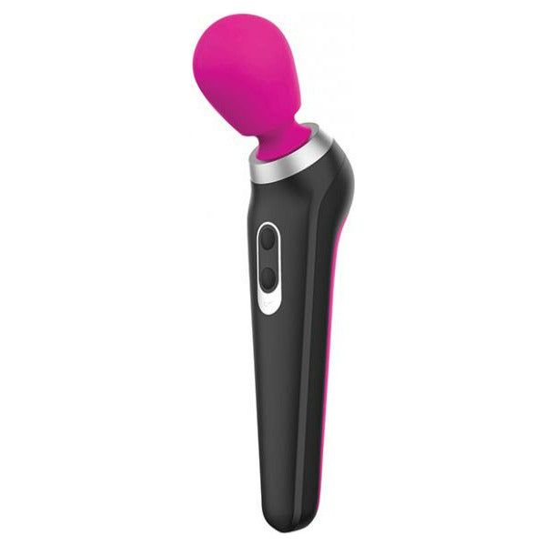 BMS Enterprise Palm Power Extreme PPX-2019 Silicone Rechargeable Body Wand Massager for Intense Pleasure - Pink