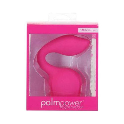 BMS Enterprise Palm Power Extreme Curl Pleasure Cap Pink - Ultimate G-Spot Stimulation Attachment for Palm Power Extreme Wand Massager