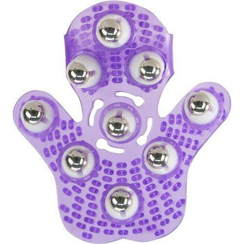 Introducing the SensaTouch Roller Balls Massager Purple Massage Glove - The Ultimate Pleasure Companion for All!