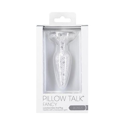 Pillow Talk Fancy Glass Anal Plug Translucent - Elegant Glass Anal Pleasure for All Genders - Model PT-AGP-2022 - Adult Naughty Store